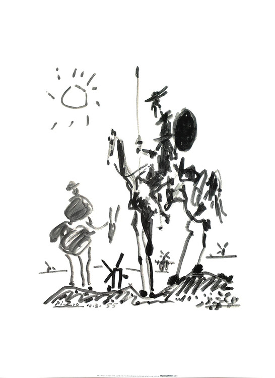 Umělecký tisk Don Quichotte