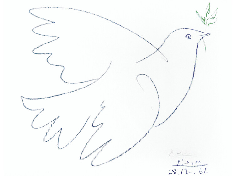 Art Print Colombe bleu