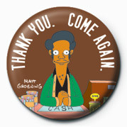 Button THE SIMPSONS - apu thank you