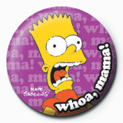 Anstecker THE SIMPSONS - bart whoa, mama!