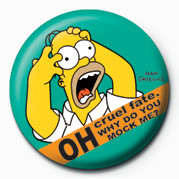 Button THE SIMPSONS - homer screamin'