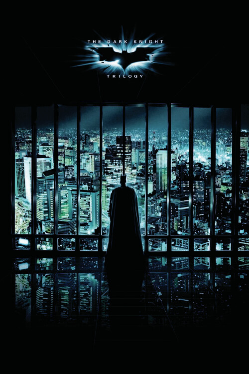 Umělecký tisk The Dark Knight Trilogy - Night City, 26.7x40 cm