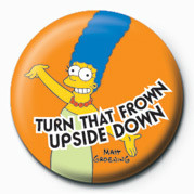 Button THE SIMPSONS - marge frown