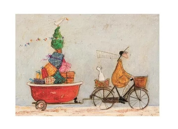Levně Umělecký tisk Sam Toft - A Tubful of Good Cheer, 40 × 30 cm