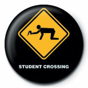 Anstecker WARNING SIGN - STUDENT CRO