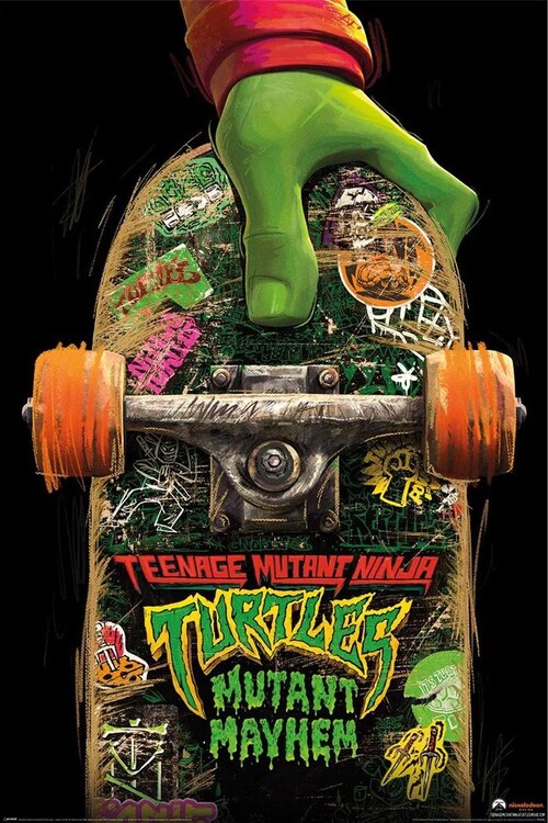 Plakát, Obraz - Teenage Mutant Ninja Turtles: Mutant Mayhem - Skate Board, (61 x 91.5 cm)