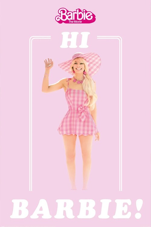 Plakát, Obraz - Barbie Movie - Hi Barbie, 61 × 91.5 cm