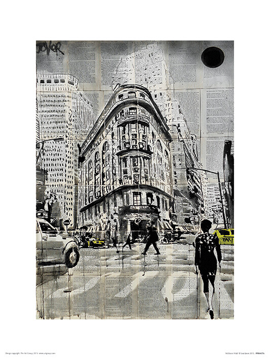 Kunstdruk Loui Jover - Midtown Walk