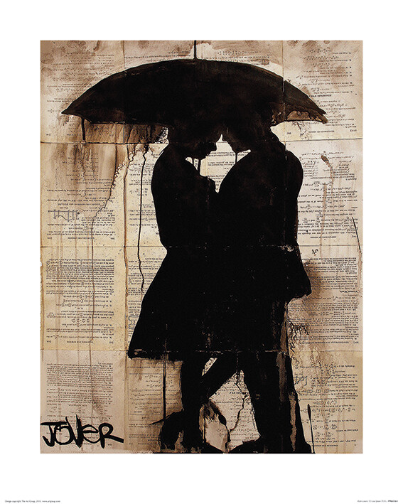 Kunstdruk Loui Jover - Rain Lovers
