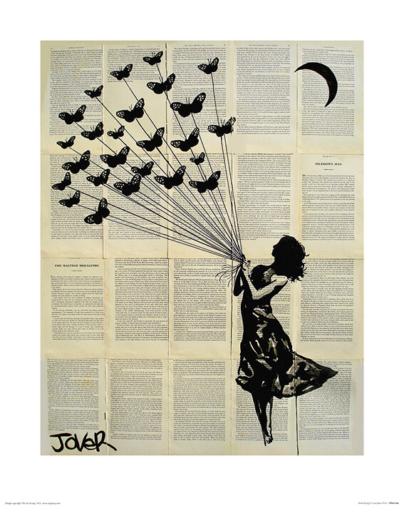 Kunstdruk Loui Jover - Butterflying