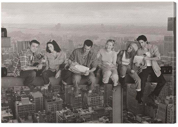 Obraz na płótnie Friends - Lunch on a Skyscraper