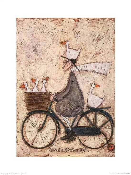 Umělecký tisk Sam Toft - GoosieGoosie Taxi