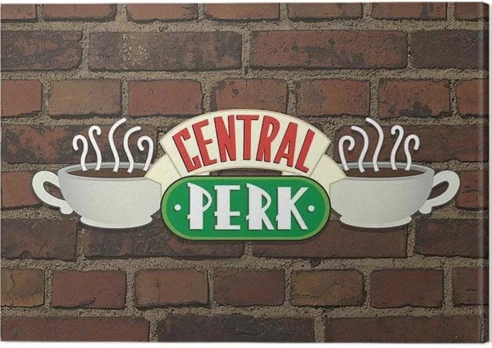 Obraz na plátne Friends - Central Perk Brick