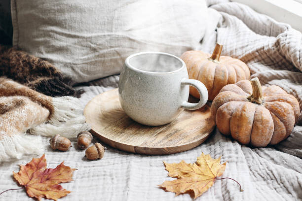 Levně Plakát, Obraz - Cozy autumn breakfast, Tabitazn, 40 × 26.7 cm