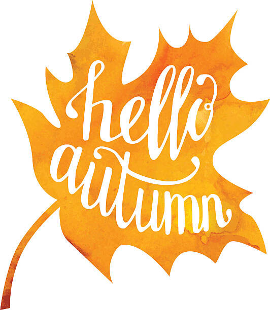 Levně Plakát, Obraz - Vector illustration with lettering Hello autumn, aninata, 34.8 × 40 cm