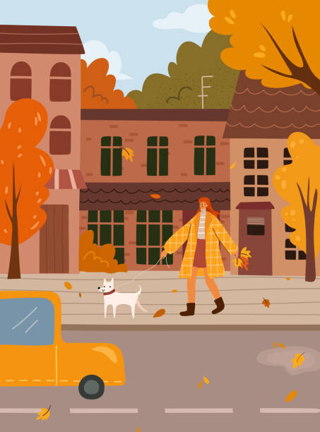 Levně Plakát, Obraz - Autumn mood landscape, Sensvector, 30 × 40 cm