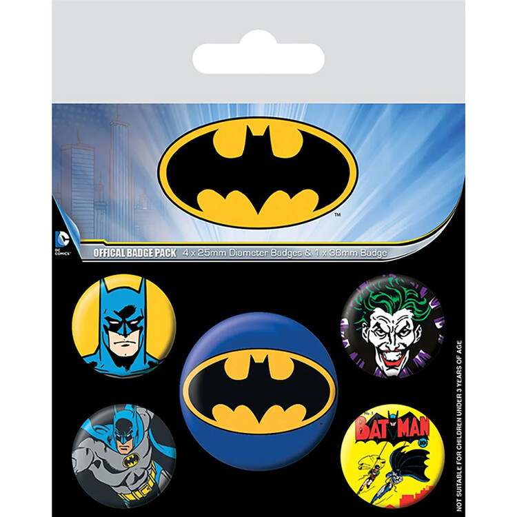 Ansteckerset Batman - Icons