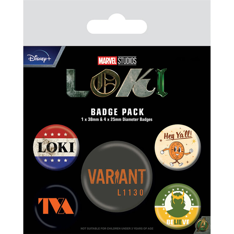 Set insigne Loki - TVA