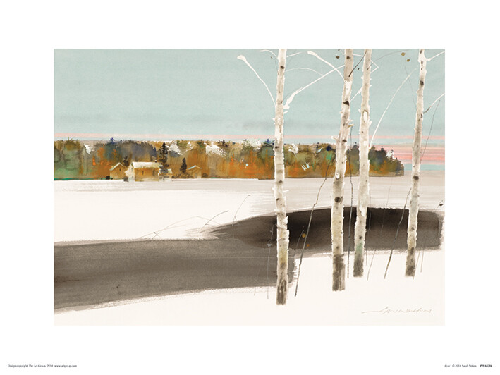 Kunstdruk Law Wai Hin - Four Trees