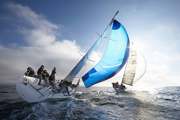 Levně Plakát, Obraz - Crew members on racing yacht, Ryan McVay, 40 × 26.7 cm