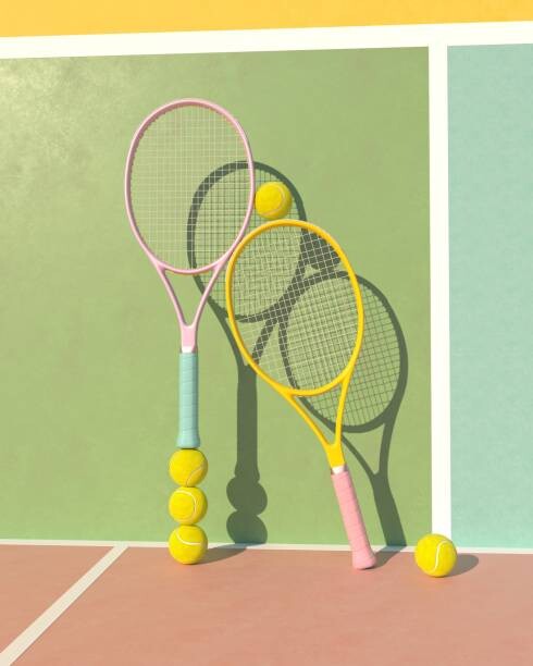 Levně Plakát, Obraz - Tennis balance, Andriy Onufriyenko, 30 × 40 cm
