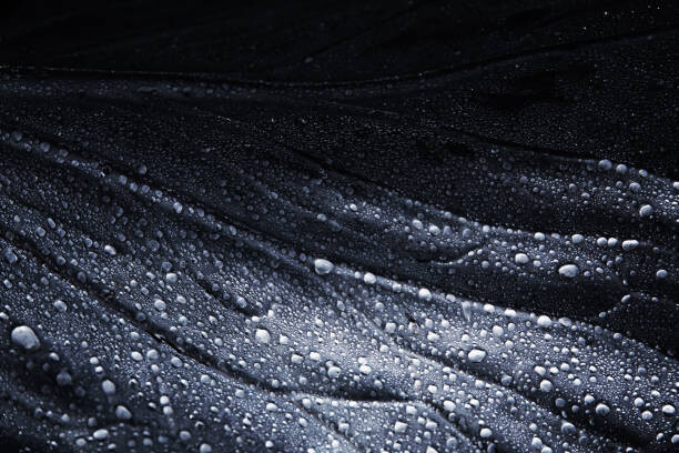 Levně Plakát, Obraz - Closeup Detail of a Cabbage Leaf With Water Drops, tunart, 40 × 26.7 cm