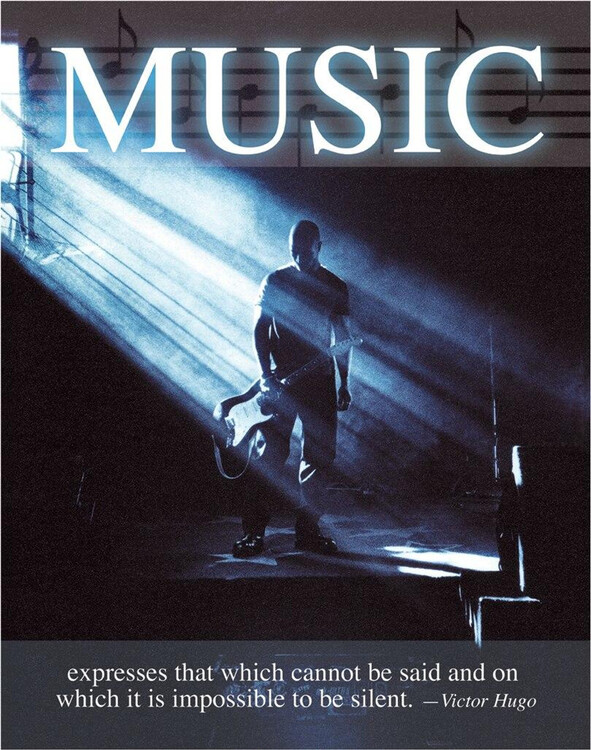 Metallschild Music - Victor Hugo