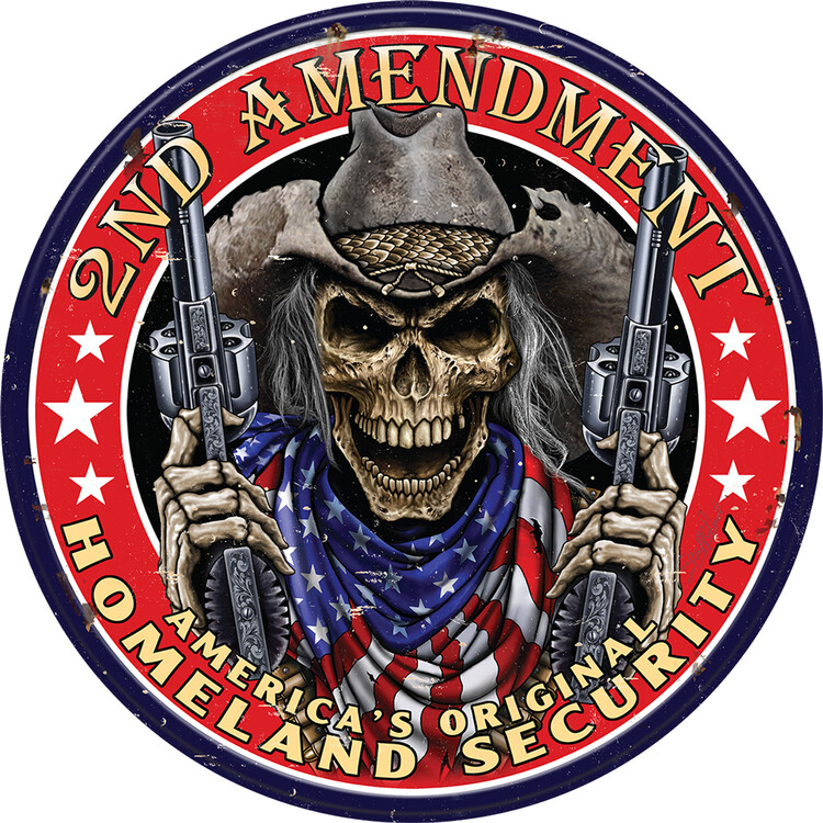 Metallschild Tin Sign -2nd Amendment