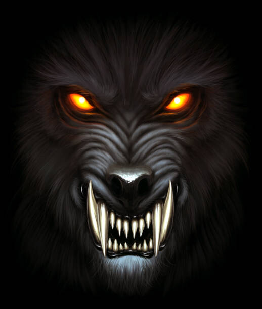 Ilustrace Werewolf portrait, Refluo, 33.9 × 40 cm