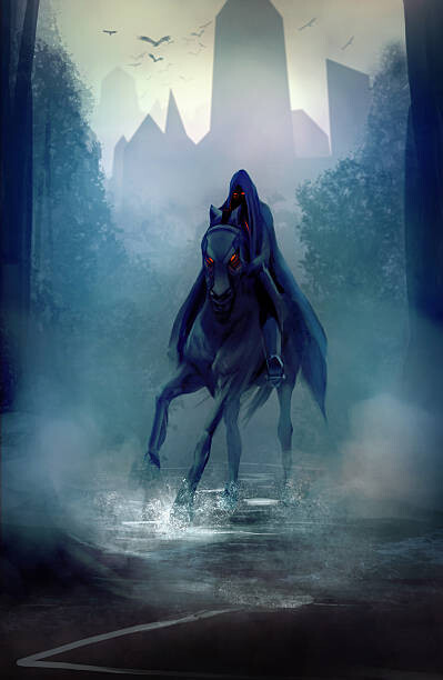 Levně Plakát, Obraz - Black horseman, breakermaximus, 26.7 × 40 cm