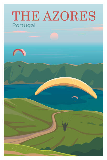 Levně Plakát, Obraz - The Azores. Vector travel poster., Mikalai Manyshau, 26.7 × 40 cm