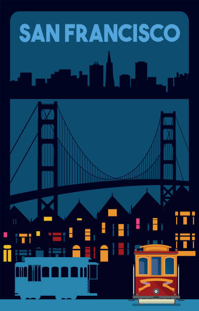 Plakát, Obraz - San Francisco, California, Golden Gate Poster, drmakkoy, 26.7 × 40 cm