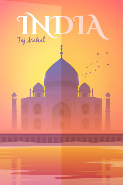 Levně Plakát, Obraz - India. Vector poster., Mikalai Manyshau, 26.7 × 40 cm