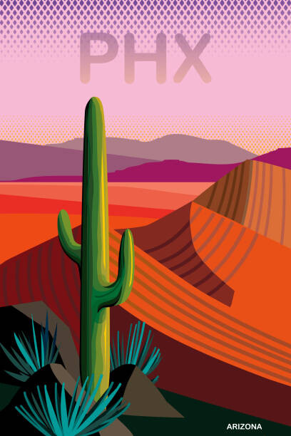 Levně Plakát, Obraz - Phoenix Arizona Travel Poster, Charles Harker, 26.7 × 40 cm