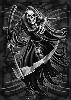 Poster Tribal reaper - death