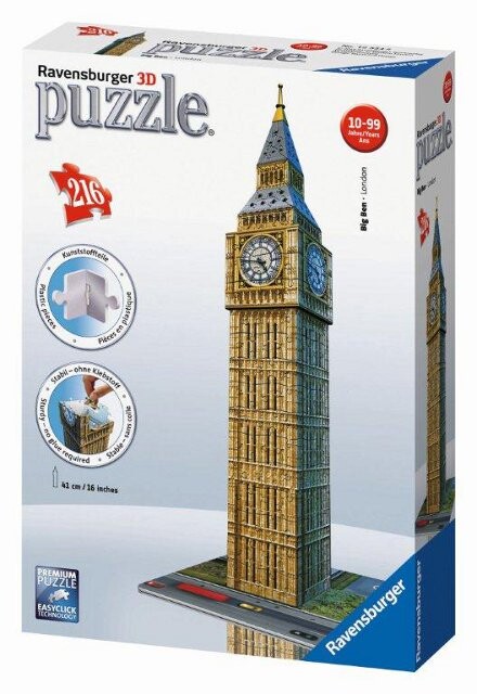 Puslespil Big Ben 3D