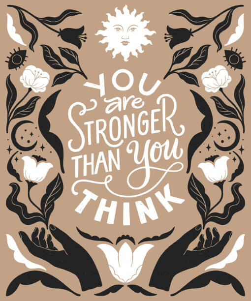 Ilustrace You are stronger than you think-, ElenKoss, 33.3 × 40 cm