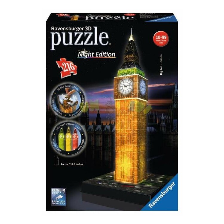 Pussel Big Ben Night Edition 3D