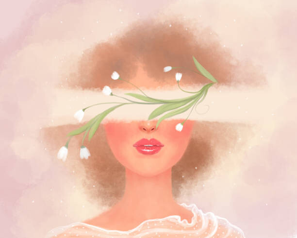Levně Plakát, Obraz - stylish delicate cute light art illustration, Elena Medvedeva, 40 × 30 cm