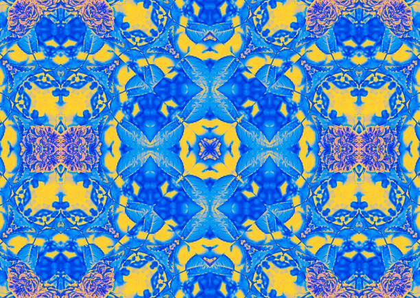 Levně Plakát, Obraz - Seamless kaleidoscopic mosaic pattern background, oxygen, 40 × 30 cm