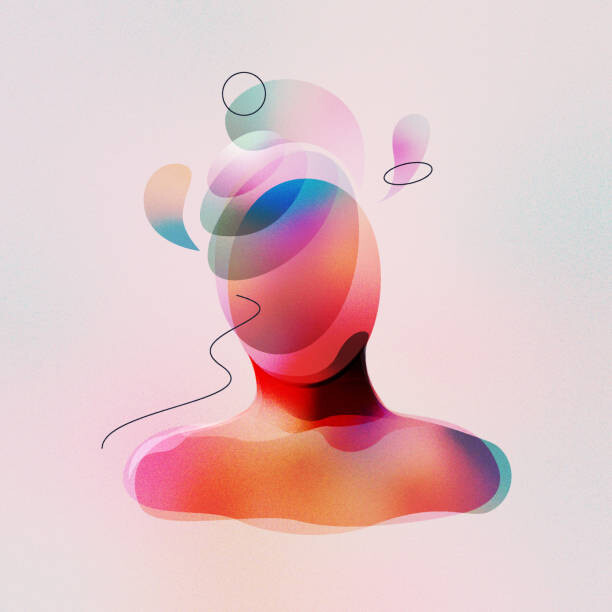 Levně Plakát, Obraz - Digital Artwork of Human Mental Energy, pressureUA, 40 × 40 cm