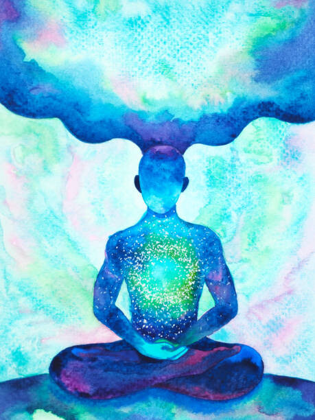 Levně Plakát, Obraz - human meditate mind mental health yoga, Benjavisa, 30 × 40 cm