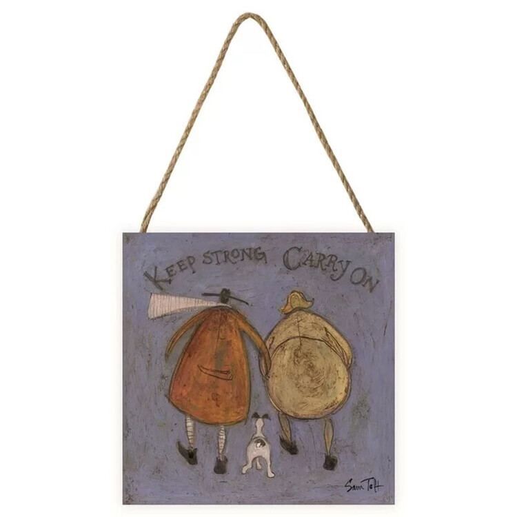 Bild auf Holz Sam Toft - Keep Strong Carry On