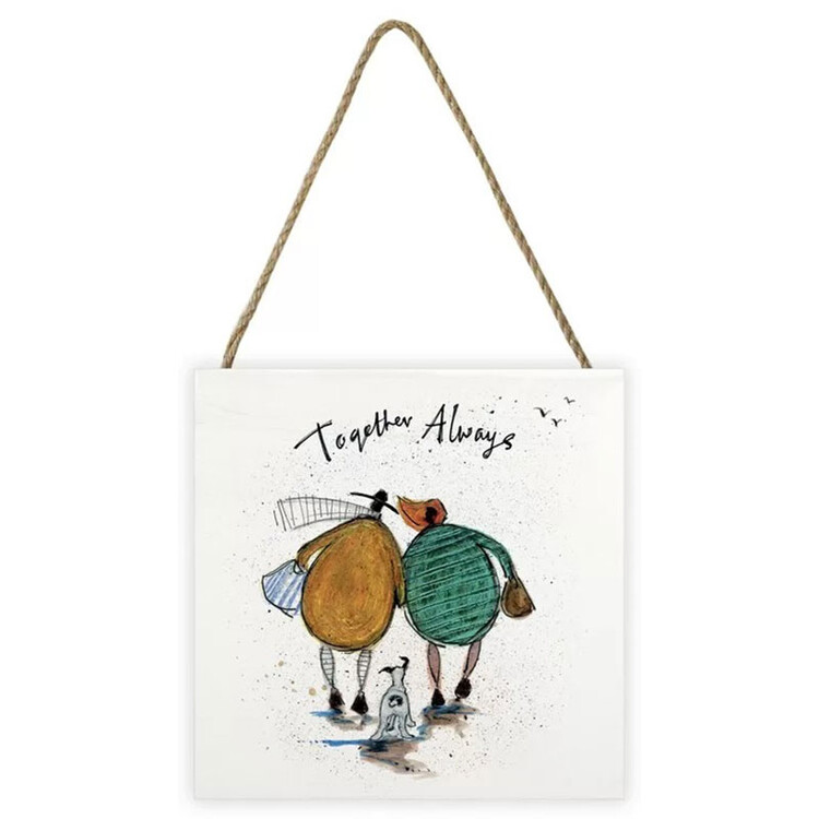Levně Dřevěný obraz Sam Toft - Together Always, 20 × 20 cm