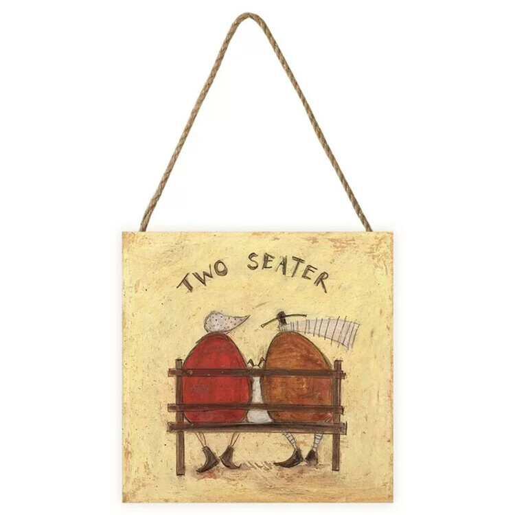 Levně Dřevěný obraz Sam Toft - Two Seater, 20 × 20 cm