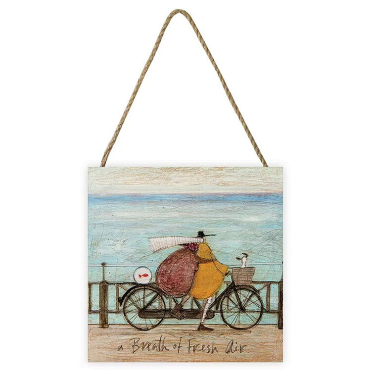 Levně Dřevěný obraz Sam Toft - A Breath of Fresh Air, 20 × 20 cm