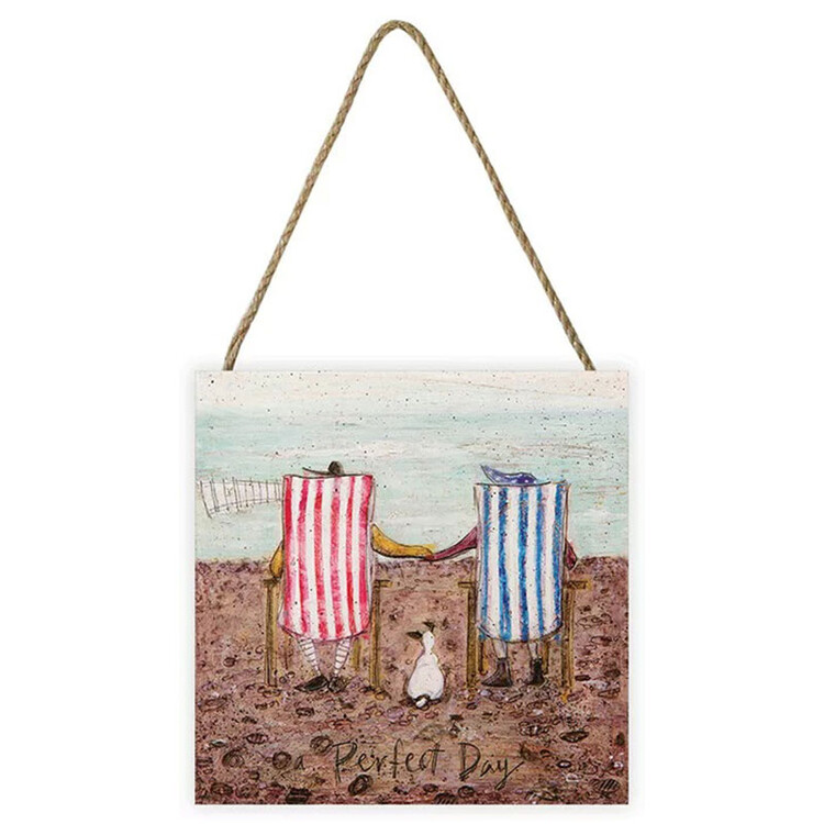 Levně Dřevěný obraz Sam Toft - Perfect Day, 20 × 20 cm