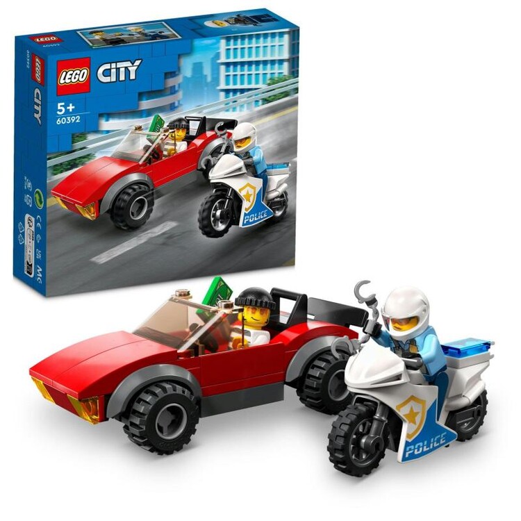 LEGO City - Honička auta s policejní motorkou 60392