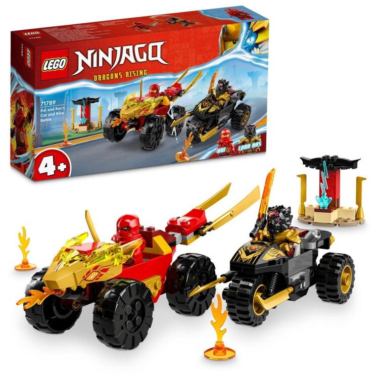 LEGO Ninjago - Kai a Ras v duelu auta s motorkou 71789