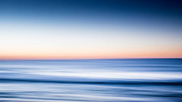 Levně Plakát, Obraz - Ocean abstract at sunrise, Andrew Peacock, 40 × 22.2 cm